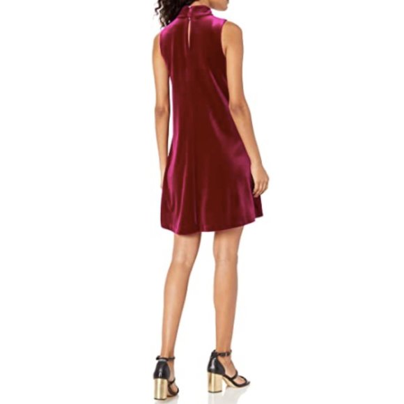 NWT TOMMY HILFIGER VELVET SLEEVELESS SWING DRESS - Picture 2 of 8